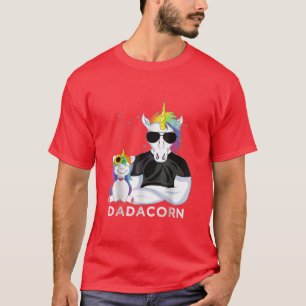 Camiseta Pai legal Do Unicórnio E Crianças Dadacorn Fathe S