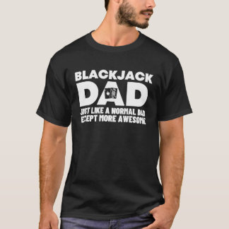 Camiseta Pai legal e impressionante Blackjack de jogo Casin