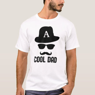 Camiseta Pai legal Melhor Pai Nunca Divertido Monograma per