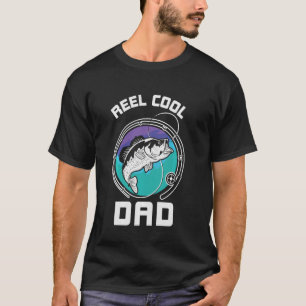 Camiseta Pai Legal Reel, Dia de os pais Feliz, Longa Folga