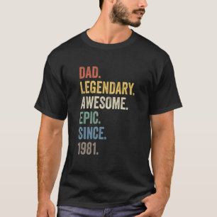 Camiseta Pai Legendário Epic Espetacular Desde 1981