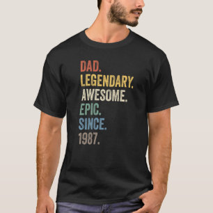 Camiseta Pai Legendário Epic Espetacular Desde 1987