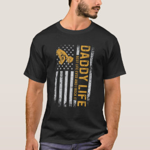 Camiseta Pai life Protect Hero American Flag Fathers Da