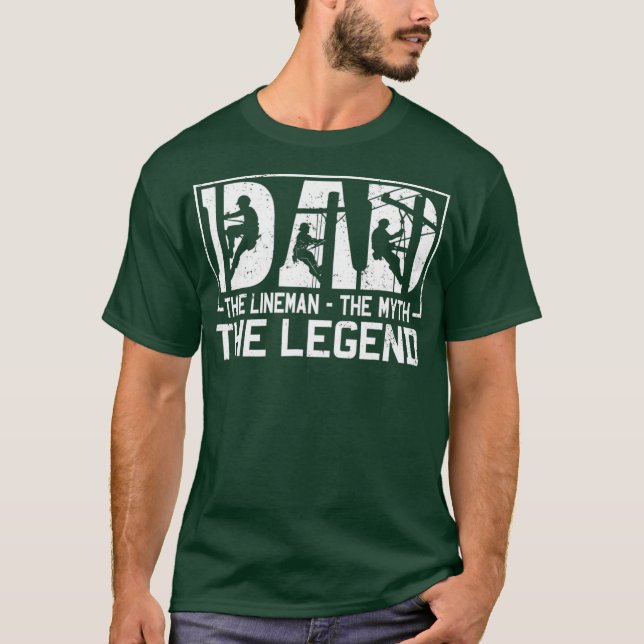 Camiseta Pai Lineman O Mito A Lenda (Frente)
