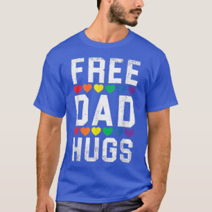 Camiseta Pai Livre Abraça Orgulho LGBT Arco-Íris Orgulhoso
