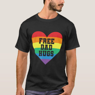 Camiseta Pai Livre Abraços Arco-Íris Sinalizador Lgbt Para