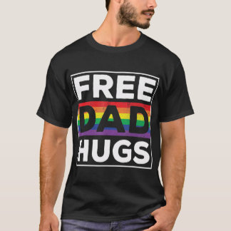 Camiseta Pai Livre Abraços Dia de os pais Rainbow LGB Prior