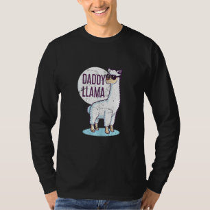 Camiseta Pai Llama Dia de os pais Pai engraçado