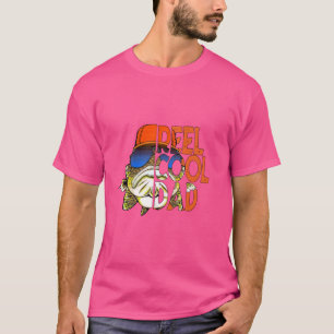 Camiseta Pai Louco de Cachorro Pescando Funny Dia dos Pais