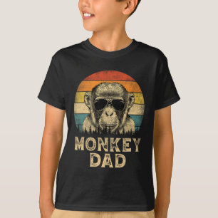 Camiseta Pai Macaco Amantes do Macaco Papai Dia dos Pais