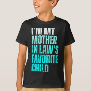 Camiseta Pai Mãe Engraçado Homens Mulheres Sou O Favorito D