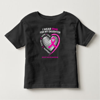 Camiseta Pai Mãe Eu Visto Rosa Para O Cancer Da Minha Filha