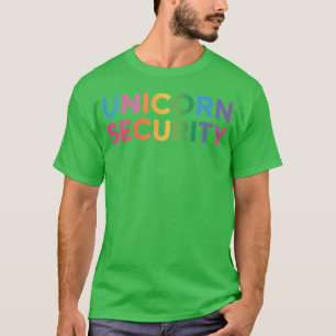 Camiseta Pai Mãe Filha Adulto Unicórnio Segurança de Hallow