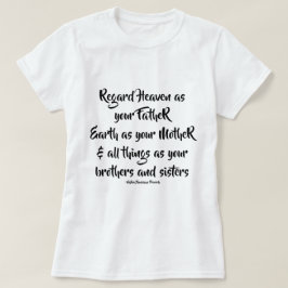 Camiseta Pai, Mãe, Irmãos e Irmãs Provérbio