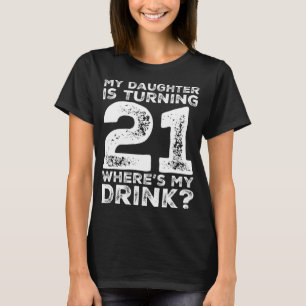 Camiseta Pai Mãe Mãe De 21 Anos De Idade, Presente Fa