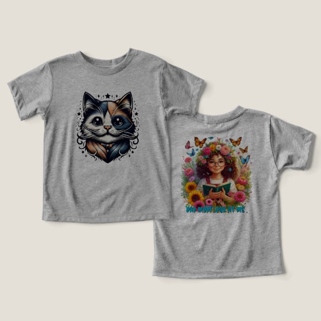 Camiseta Pai mãe me olha. (Design Frente e Verso)