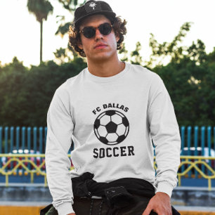 Camiseta Pai Mãe Personalizado de Futebol de Nome da Equipe