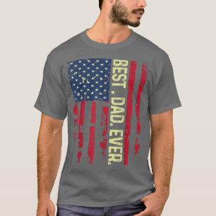 Camiseta Pai Mais Importante De Bandeira Dos EUA Em Todos O