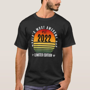 Camiseta Pai mais incrível do mundo desde 2022
