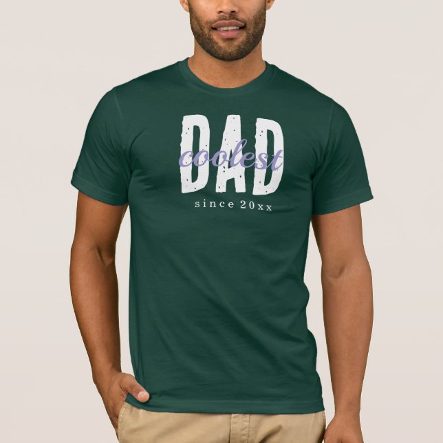 Camiseta Pai Mais Legal Desde 20XX Moderno Simples Esportiv (Frente)