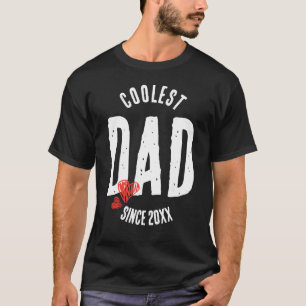 Camiseta Pai Mais Legal Personalizado Desde Qualquer Ano