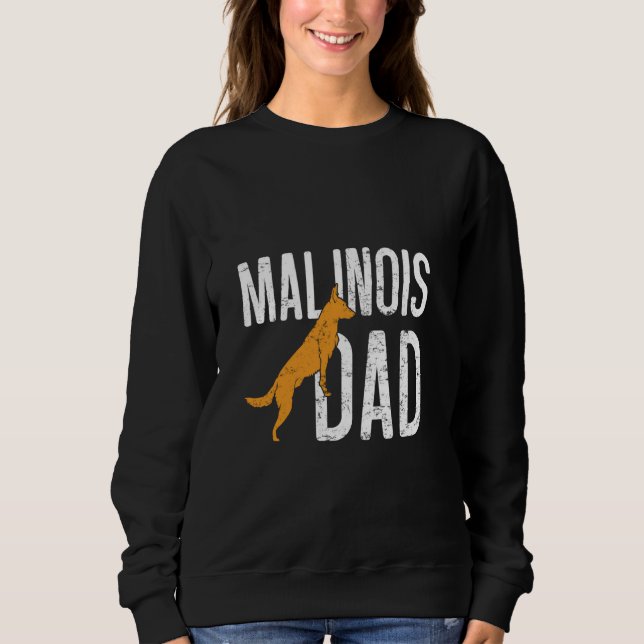 Camiseta Pai MALINOIS - Pai de Cachorro Malinois, pastor be (Frente)