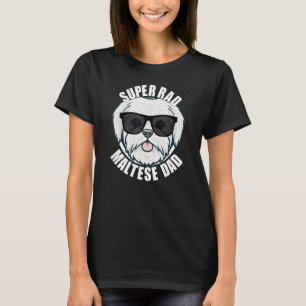 Camiseta Pai Maltês Fatheru2019s Dia do Pai Cachorro Menu20