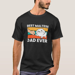 Camiseta Pai Maltês Melhor Pai Maltês Nunca Premium