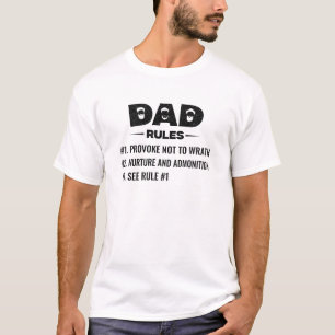 Camiseta Pai Manda Efésios 6:4 Pai Cristão Engraçado