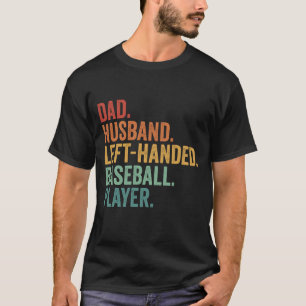 Camiseta Pai Marido Baseball Esquerda Legenda