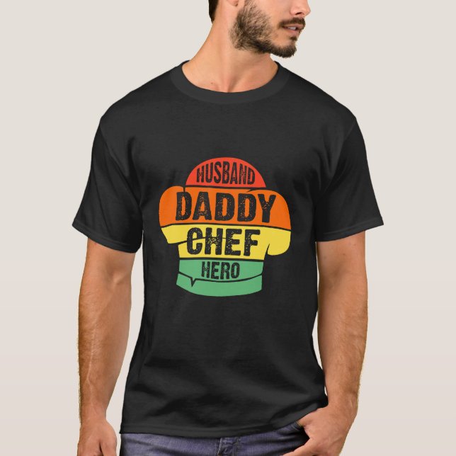 Camiseta Pai Marido Chef Hero T Shirt (Frente)