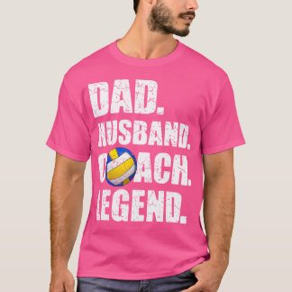 Camiseta Pai Marido Coach Legenda Padre Papa Pai Volleyb
