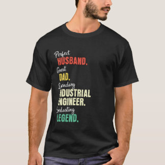 Camiseta Pai Marido Engenheiro Industrial