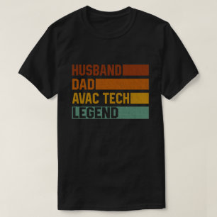 Camiseta  Pai Marido HVAC Tech Legend Funny HVAC Technicia