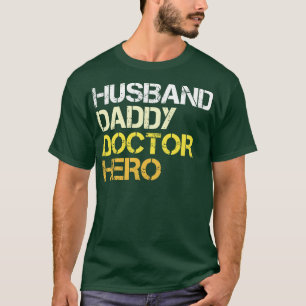 Camiseta Pai Marido Médico Herdeiro Pai Vintage F