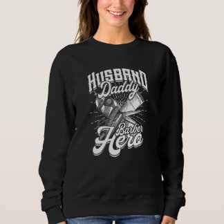 Camiseta Pai Marido Pai Barber Hero Barber Hair Stylist