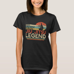 Camiseta Pai Marido Soldier Jiu Jitsu Legenda Militar BJJ
