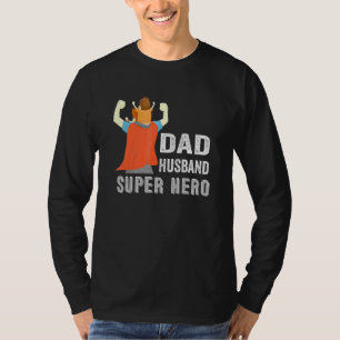 Camiseta Pai Marido Super Herói Vestindo Pai do Cabo Filho