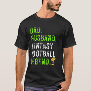 Camiseta Pai Marido Troféu de Lenda do Futebol Fantasia Fof