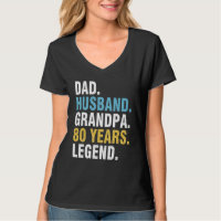 Pai Marido Vovô, 80 Anos Feliz Aniversário Pa