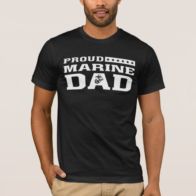 Camiseta Pai marinho orgulhoso (Frente)