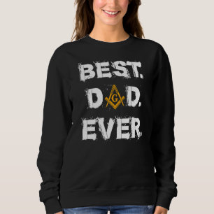 Camiseta Pai Mason Best Ever Masonic Emblems Square Fa