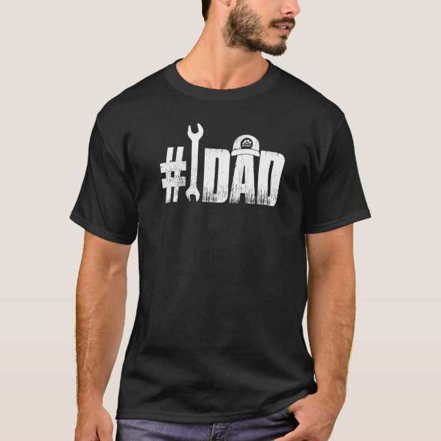 Camiseta Pai Mecânico Automático De Melhor Pai Engraçado Pa (Frente)