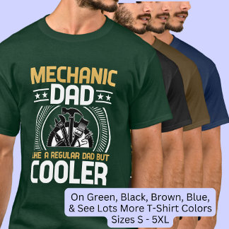 Camiseta Pai Mecânico Como Ferramentas Regulares Mas Mais F