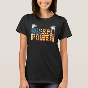Camiseta Pai mecânico diesel Power American Flag