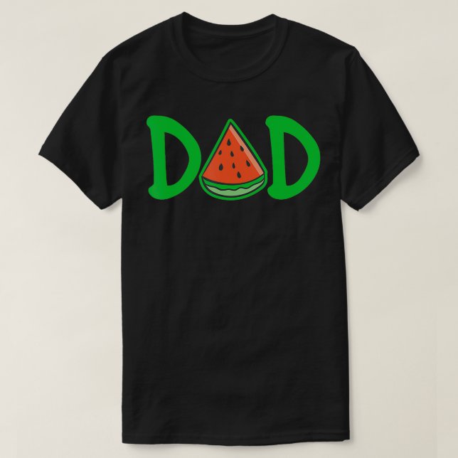 Camiseta Pai Melancia Funny Summer Melon Fruta Presente (Frente do Design)