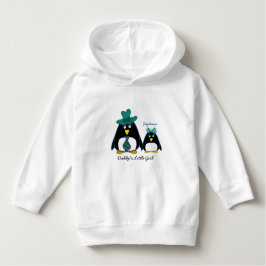 Camiseta Pai Menina Nome Personalizado Hoodie de Natal