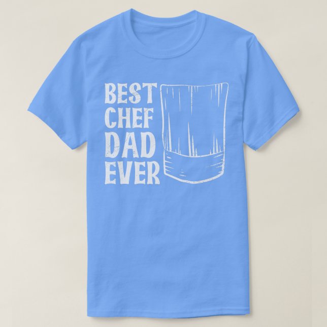 Camiseta Pai Mens Best Chef já citado para um Pai Chef (Frente do Design)