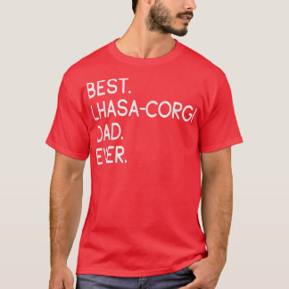 Camiseta Pai Mens Best LhasaCorgi Nunca