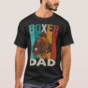 Camiseta Pai Mens Boxer - Pai Boxer - Cachorro Retro Cachor